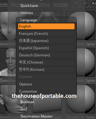 zbrush portable multilanguage