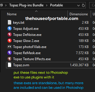 Topaz plugins bundle for Photoshop portable
