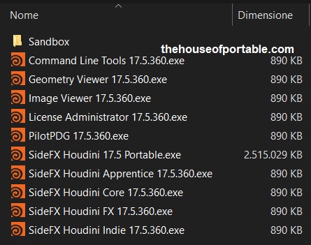 sidefx houdini 18.0 portable files